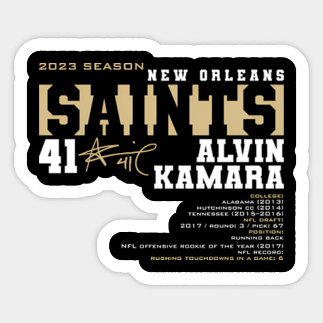 Kamara - Saints - 2023 Sticker by caravalo